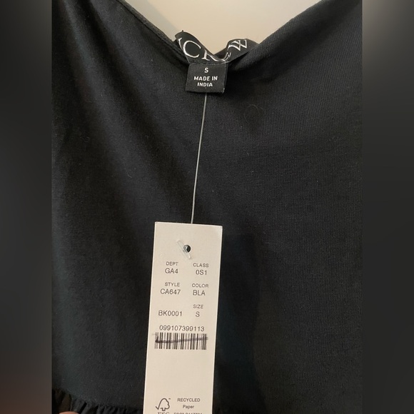 J Crew Sweetheart Mixy Tank Dress with Poplin Skirt A-Line Flowy Size S Black - Picture 6 of 10